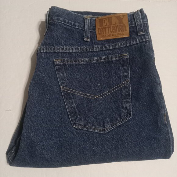 Ely Cattleman Mens Made in USA 5-Pocket Jeans 33255350-75 - Picture 1 of 7